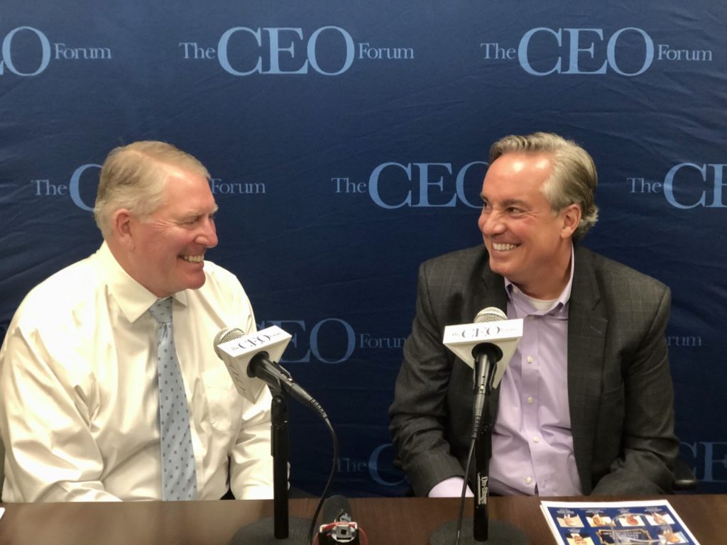 The CEO Forum and host Bill Peters sits down with Bill Verhelle at their studios in NYC