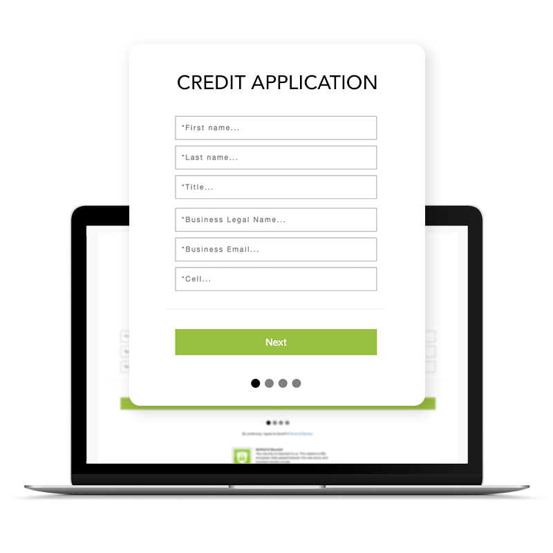 QuickFi B2B Business Equipment Financing Platform Digital Credit Application